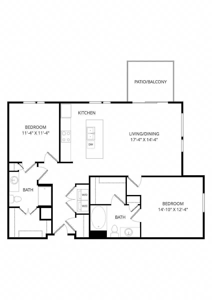 Floor plan C05 2X2