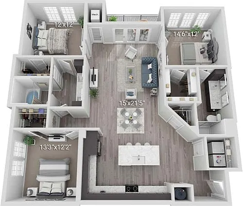 Floor plan Compass
