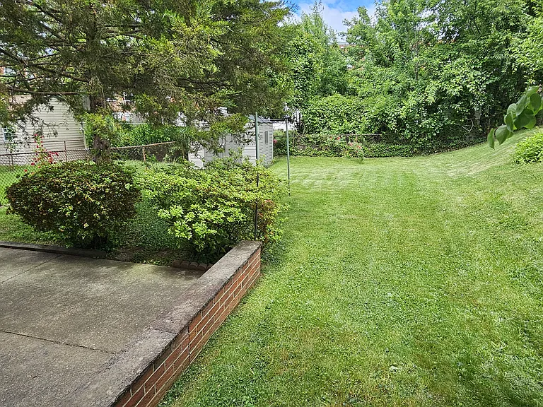 Very spacious backyard