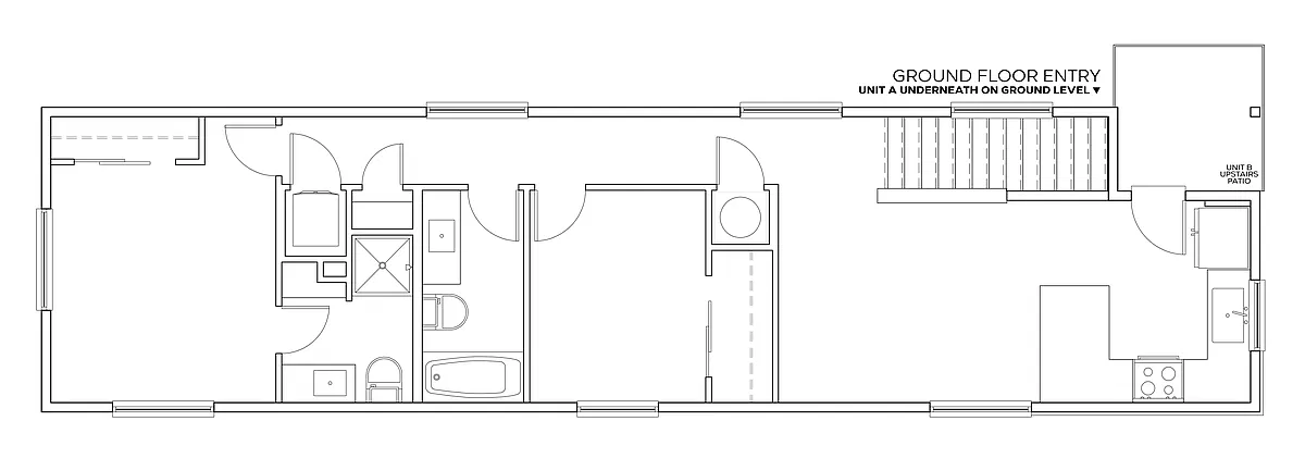 Floor plan 2x2 - 902 sqft - B3