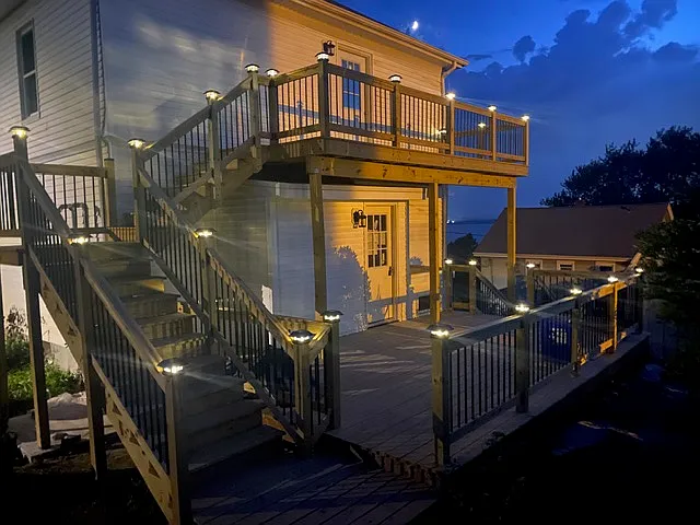 lower deck with distant water views