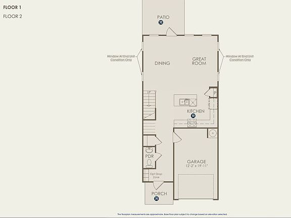 Byrnes 2-Story Floor Plan, Quick Move-In Home, Floor 1