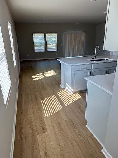 Family Room with Vertical blinds