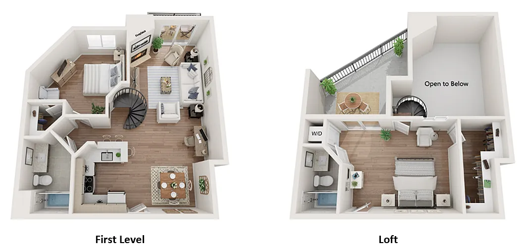 Floor plan Two Bedroom