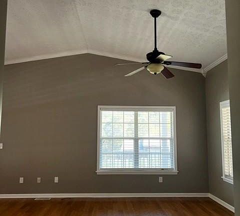 valuted living area in living area