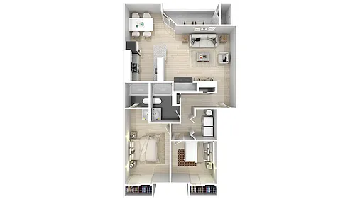Floor plan 2 X 2