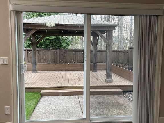 Gazebo, as viewed from living room
