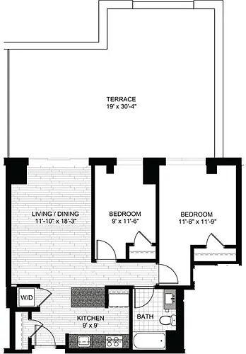 Floor plan 2 Bedrooms A