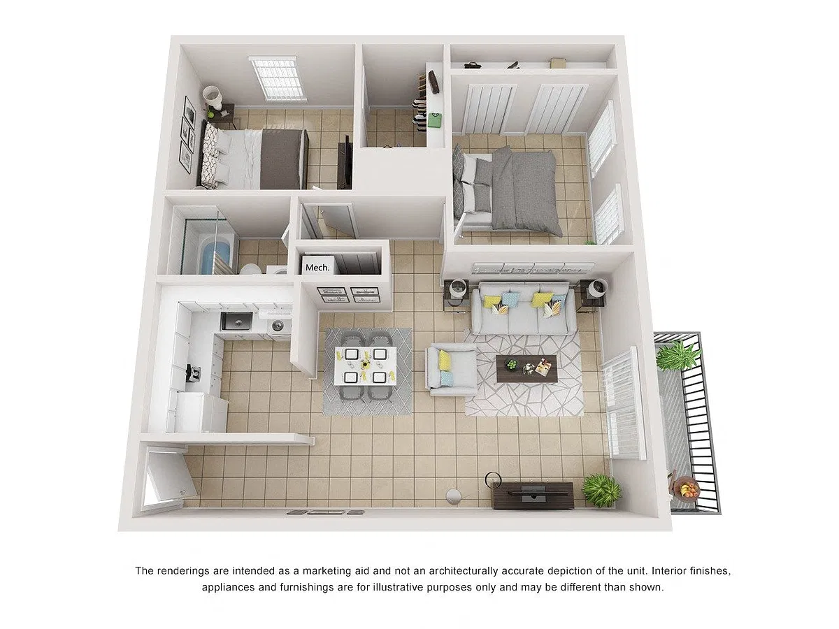 Floor plan Model B