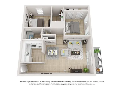 Floor plan Model B