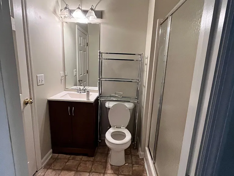 Full bath with walk-in shower