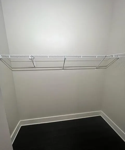 Walk in closet, in both bedrooms
