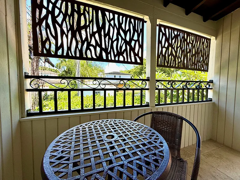 Private balcony
