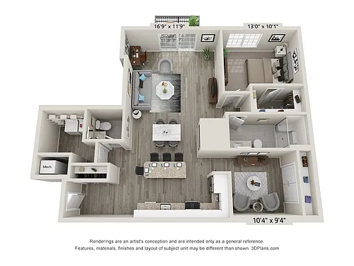 Floor plan The Flagstone A with Den