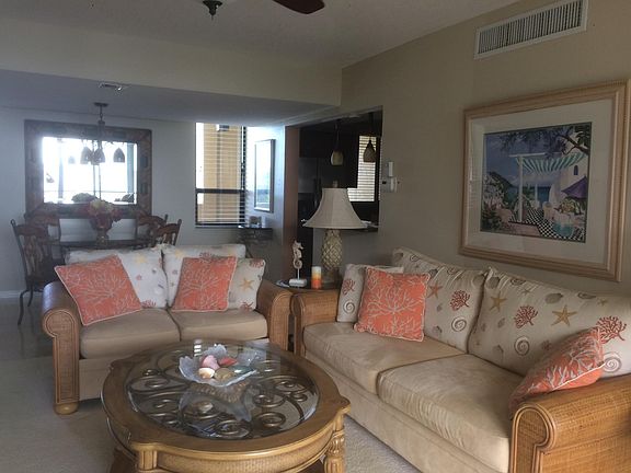 Living room area with water views!