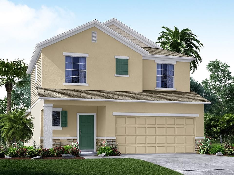 Elevation B with Optional Stone Accent