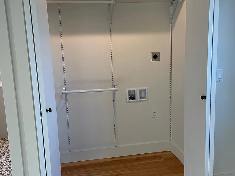 washer and dryer to be installed shortly.