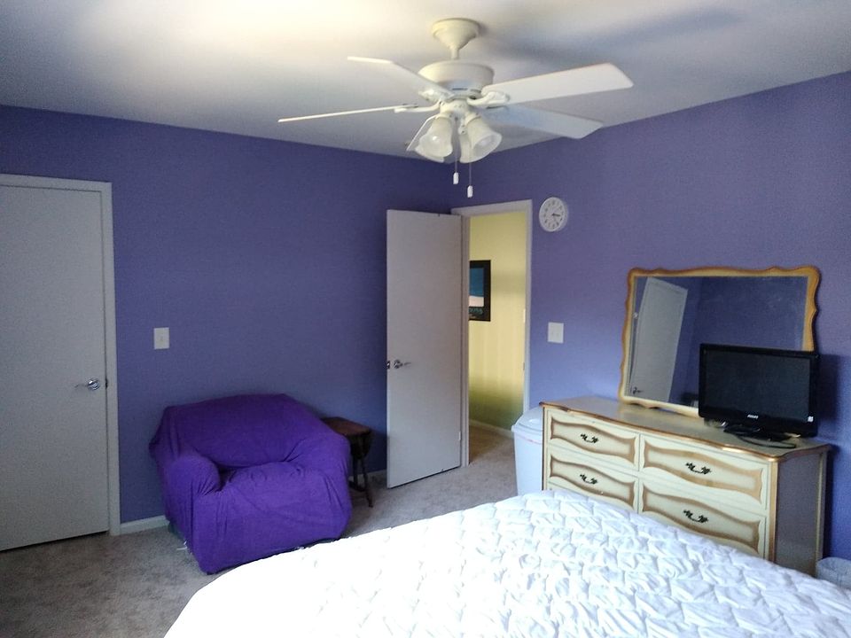 Purple bedroom