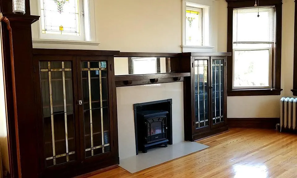 living-room with fireplace
