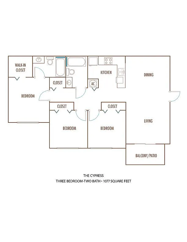 Floor plan 3 Bedroom