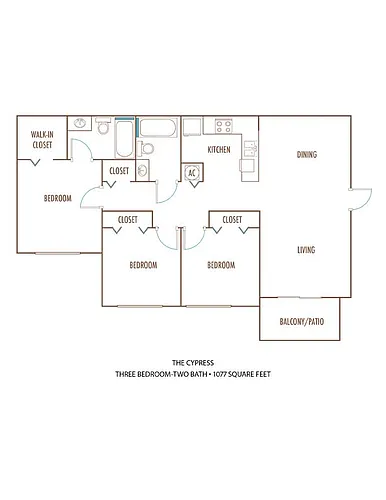 Floor plan 3 Bedroom
