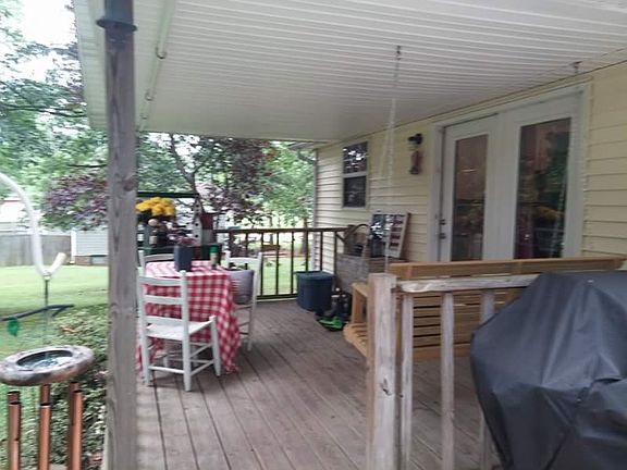 Covered back porch
