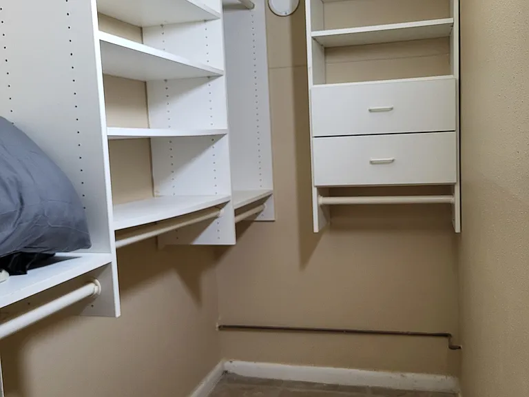 Bedroom walk-in closet