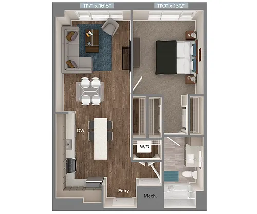 Floor plan A2-702sf-up