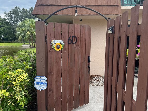 Gate to patio area/front door