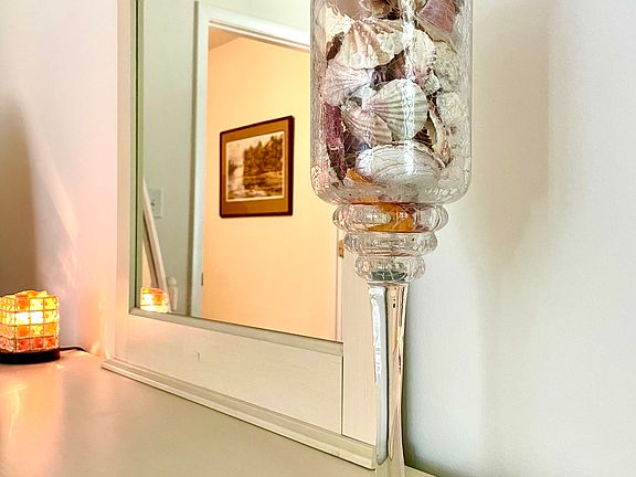 Florida seashells and a soft night-light add a charming touch to create a comfortable, relaxing sleeping experience
