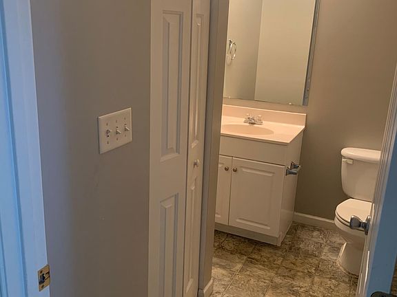 Half bathroom on the first floor