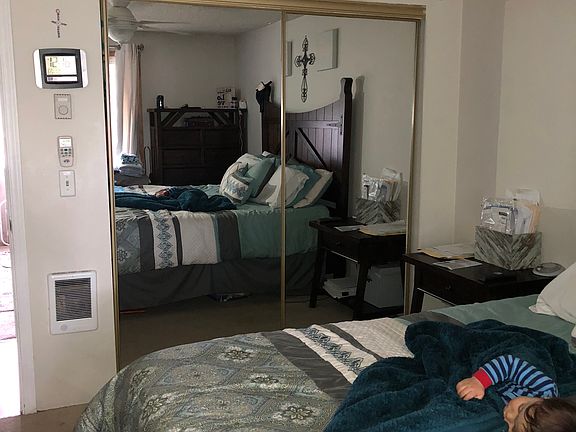 Master closet with mirrors 