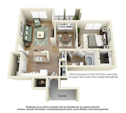 Floor plan Comal 1x1
