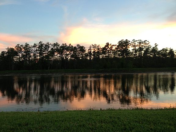 Western view from back yard