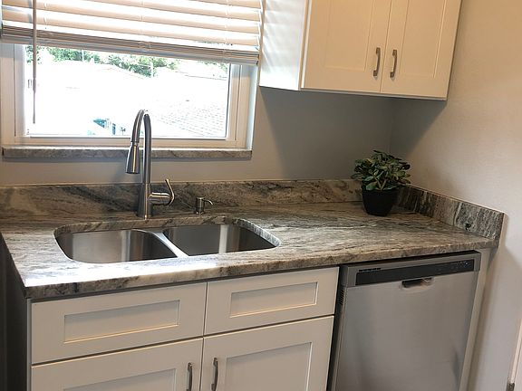 Beautiful well lit kitchen