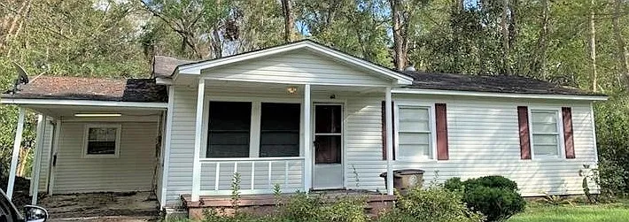 frontal view of house, apartment is on the back left side