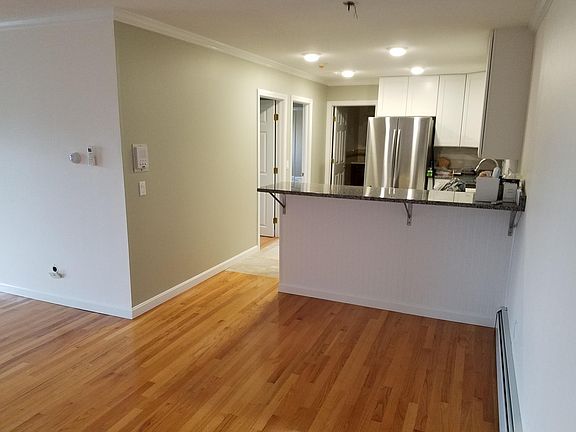 Living room into kitchen