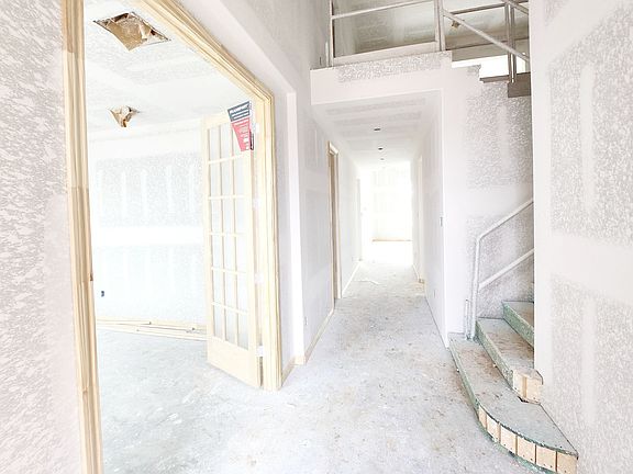 Construction progress - entryway