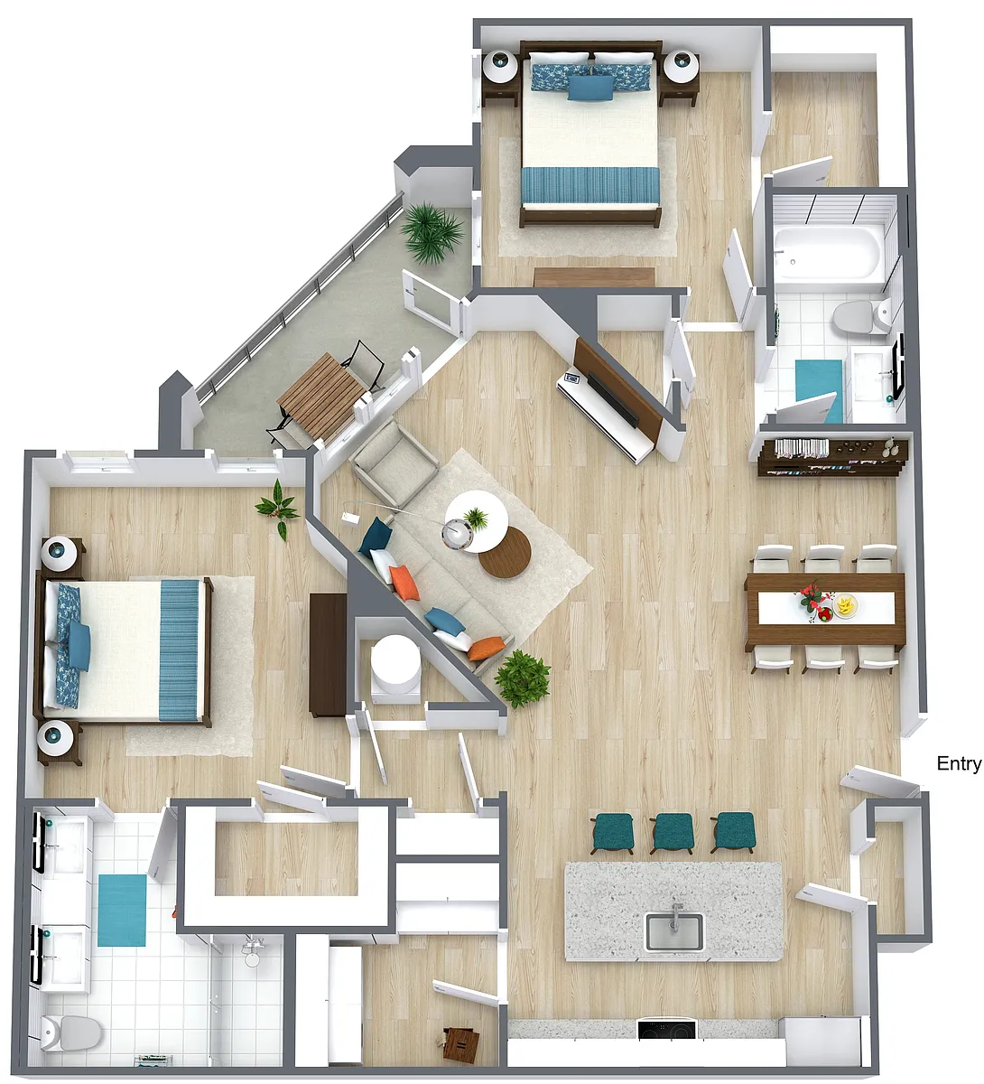 Floor plan 2X2