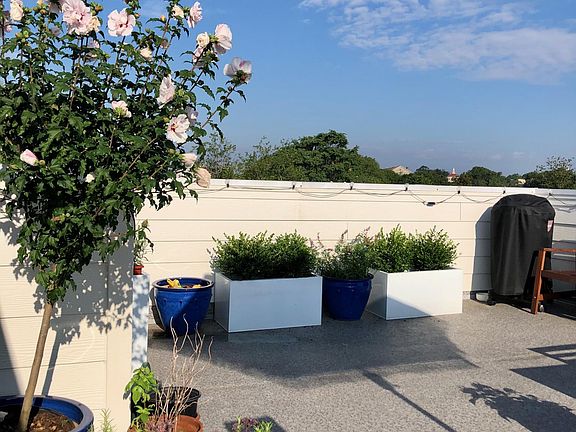 Private rooftop with a view