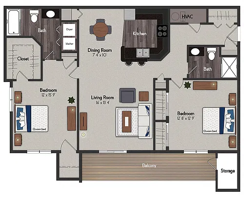Floor plan Breckenridge I / Breckenridge II
