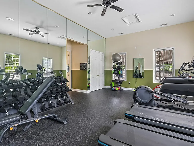 Modern fitness center