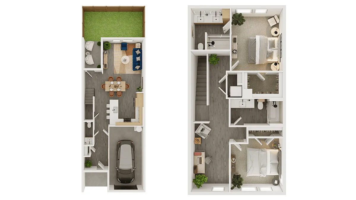 Floor plan B6 - Townhome