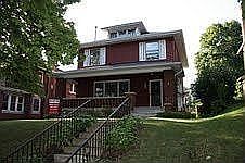 View from sidewalk