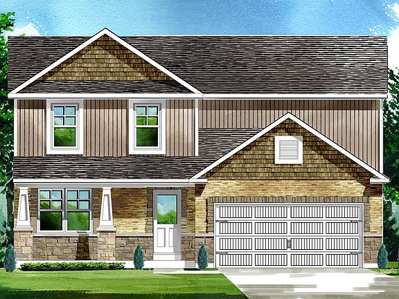 Elevation C with optional masonry - Optional Elevation