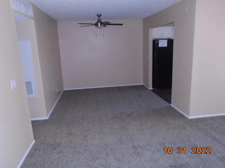 upstairs 2 bedroom - front door towards dining area