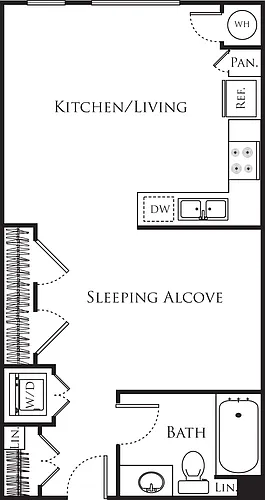 Floor plan Studio A
