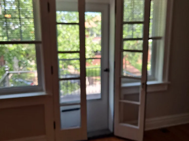 French doors to balcony access.