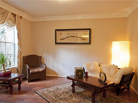 Formal living with wood floors