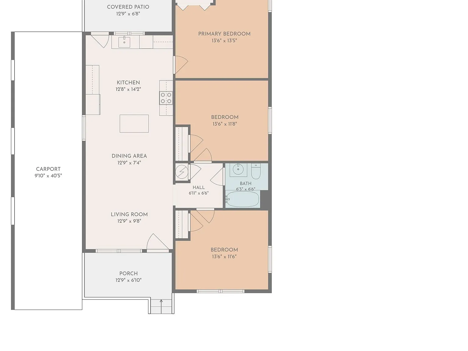 3 bed, 2.0 bath, 1161 sqft, $1,550 — Photo 4